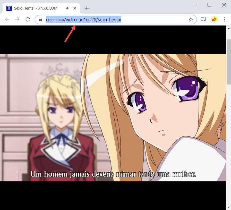 Copy the porn movie link from porn site