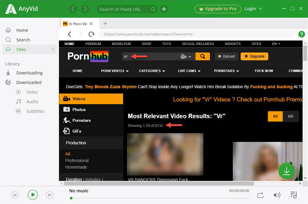 VR porn on Pornhub