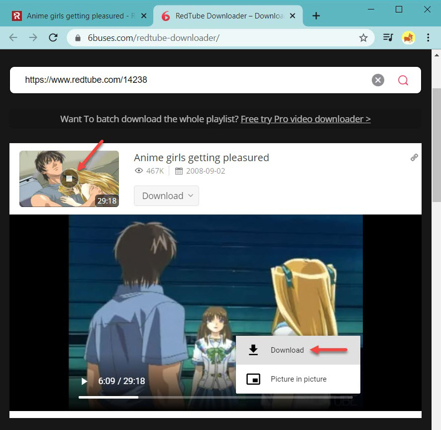 Download RedTube online