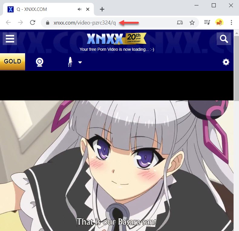 Copy video URL from XNXX