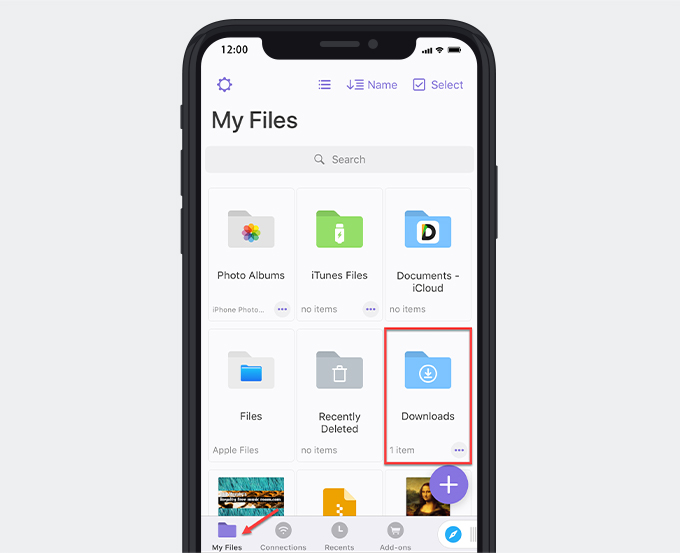 Find downloaded XVideos in the Downloads folder