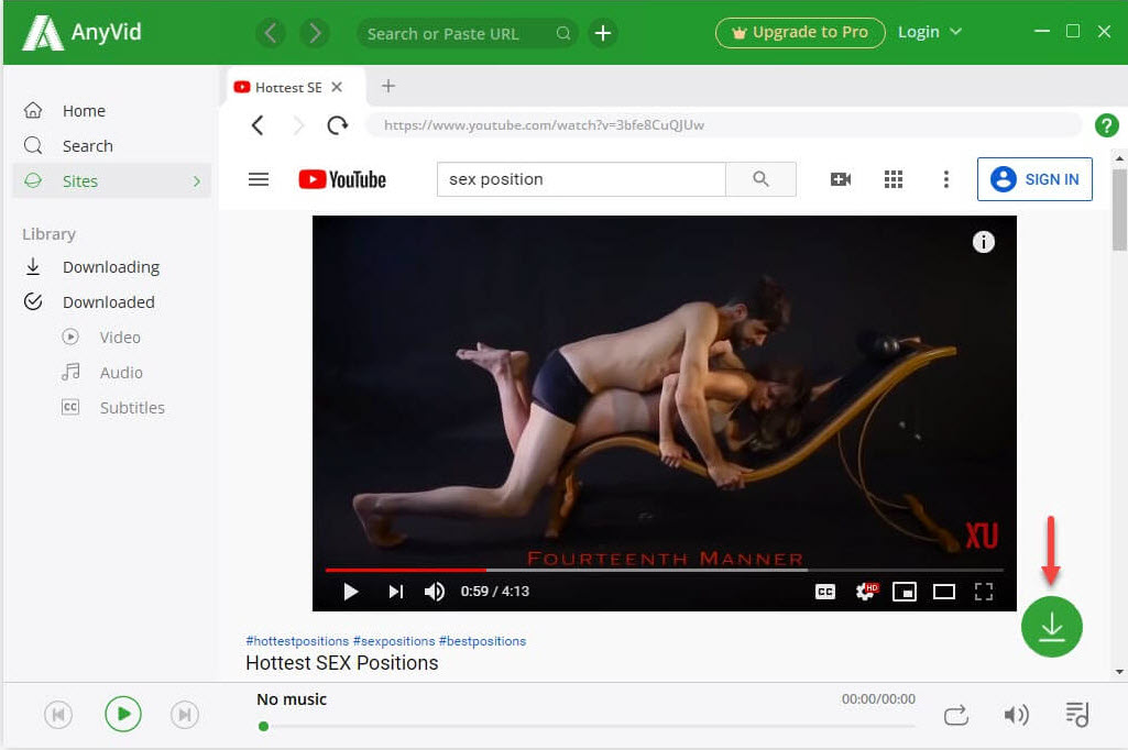 Hottest sex positions on YouTube