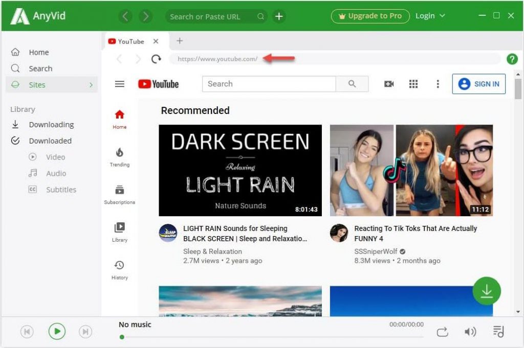 Visit YouTube