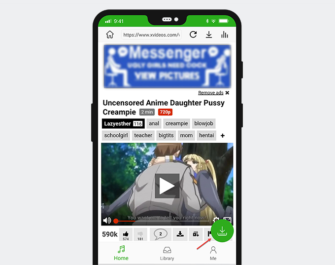 Convert porn to MP4 on Android