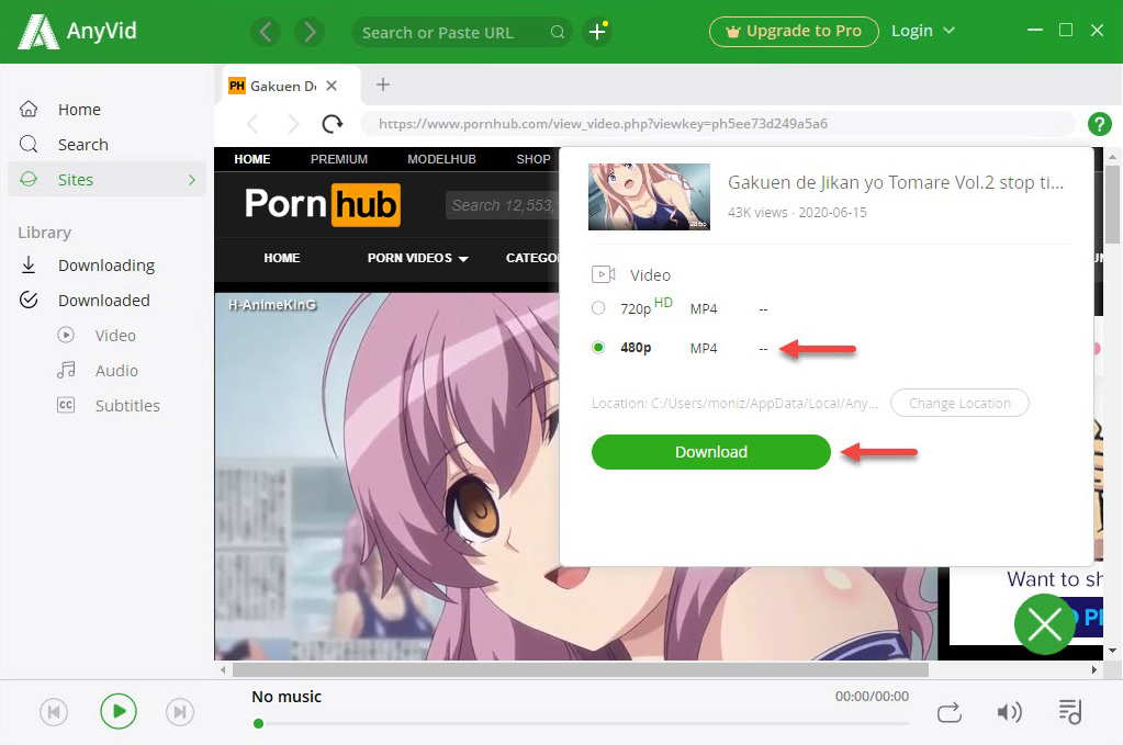 Download Pornhub for free