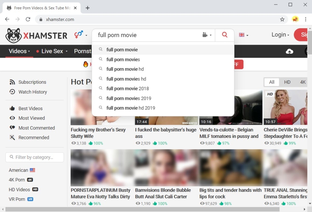 xHamster full porn movies