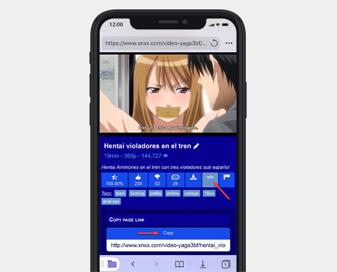 Copy porn video URL