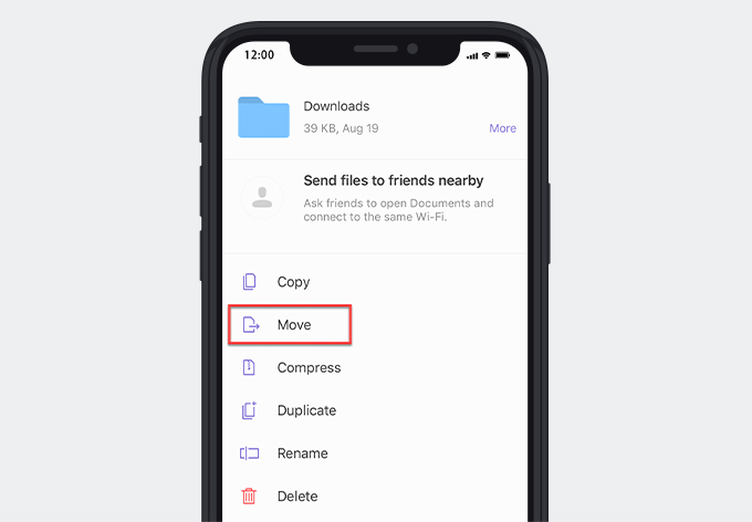Move file to Photos