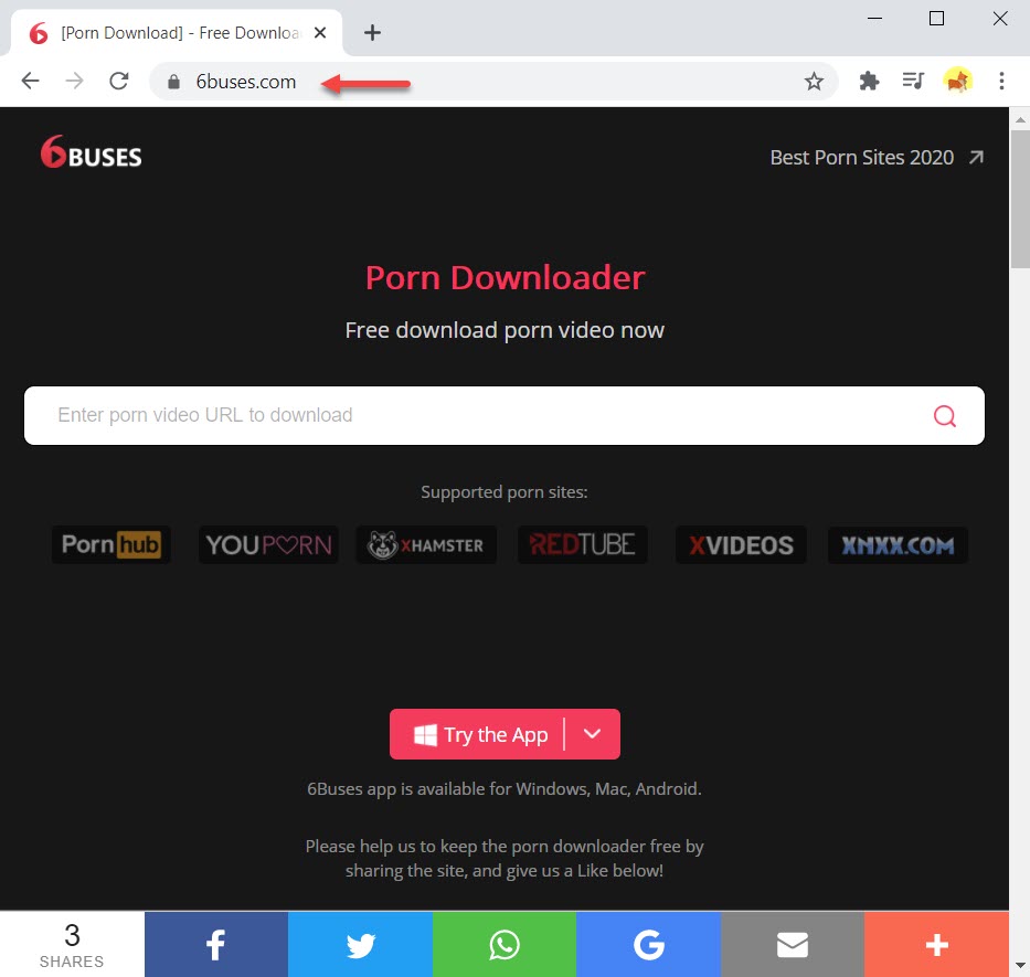 Paste the URL into the search box