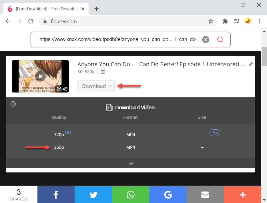 Porn URL download